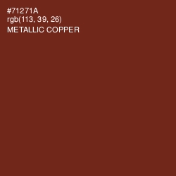 #71271A - Metallic Copper Color Image